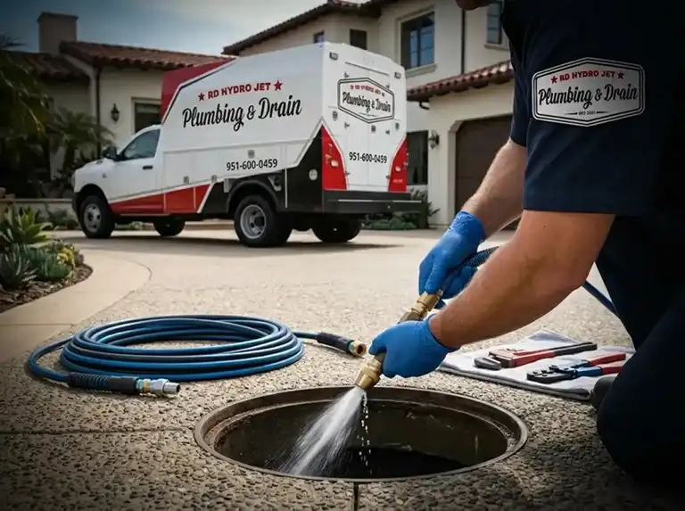 Sewer backup and major drain clog — professional plumbing service